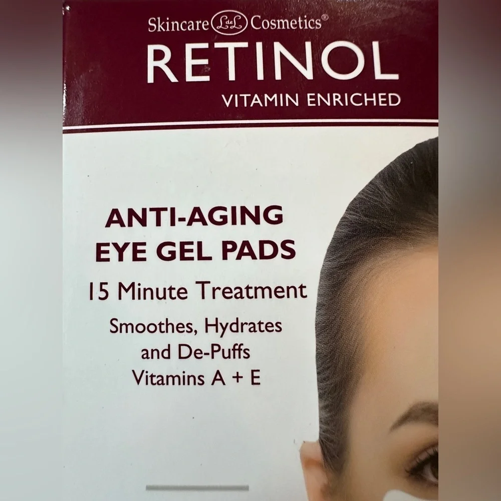 Retinol anti-aging eye gel pads.  Original  Instant De-Puff Treatment.  9 pads